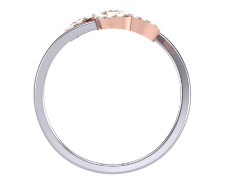 Printable 3D jewelry model of Lady diamond ring 3Dモデル