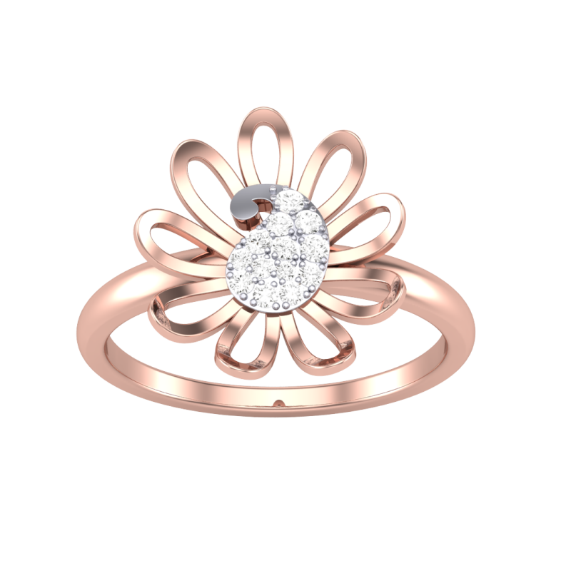 Printable 3D jewelry model of Lady diamond ring 3D 모델 .c4d .max .obj .3ds .fbx .stl .blend
