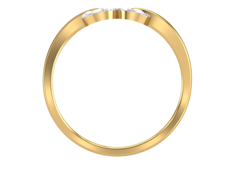 Printable 3D jewelry model of Lady diamond ring 3D Model
