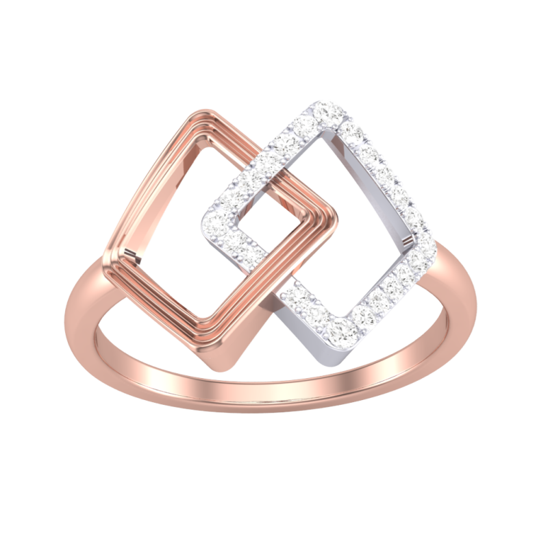 Printable 3D jewelry model of Lady diamond ring 3D 模型 .c4d .max .obj .3ds .fbx .stl .blend