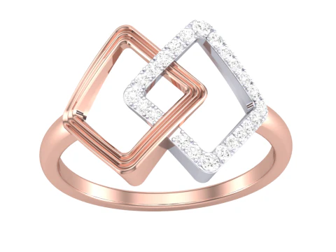 Printable 3D jewelry model of Lady diamond ring 3D Model