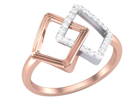 Printable 3D jewelry model of Lady diamond ring 3D Model