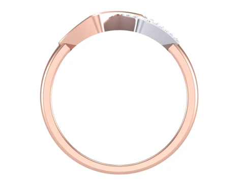 Printable 3D jewelry model of Lady diamond ring 3D Model