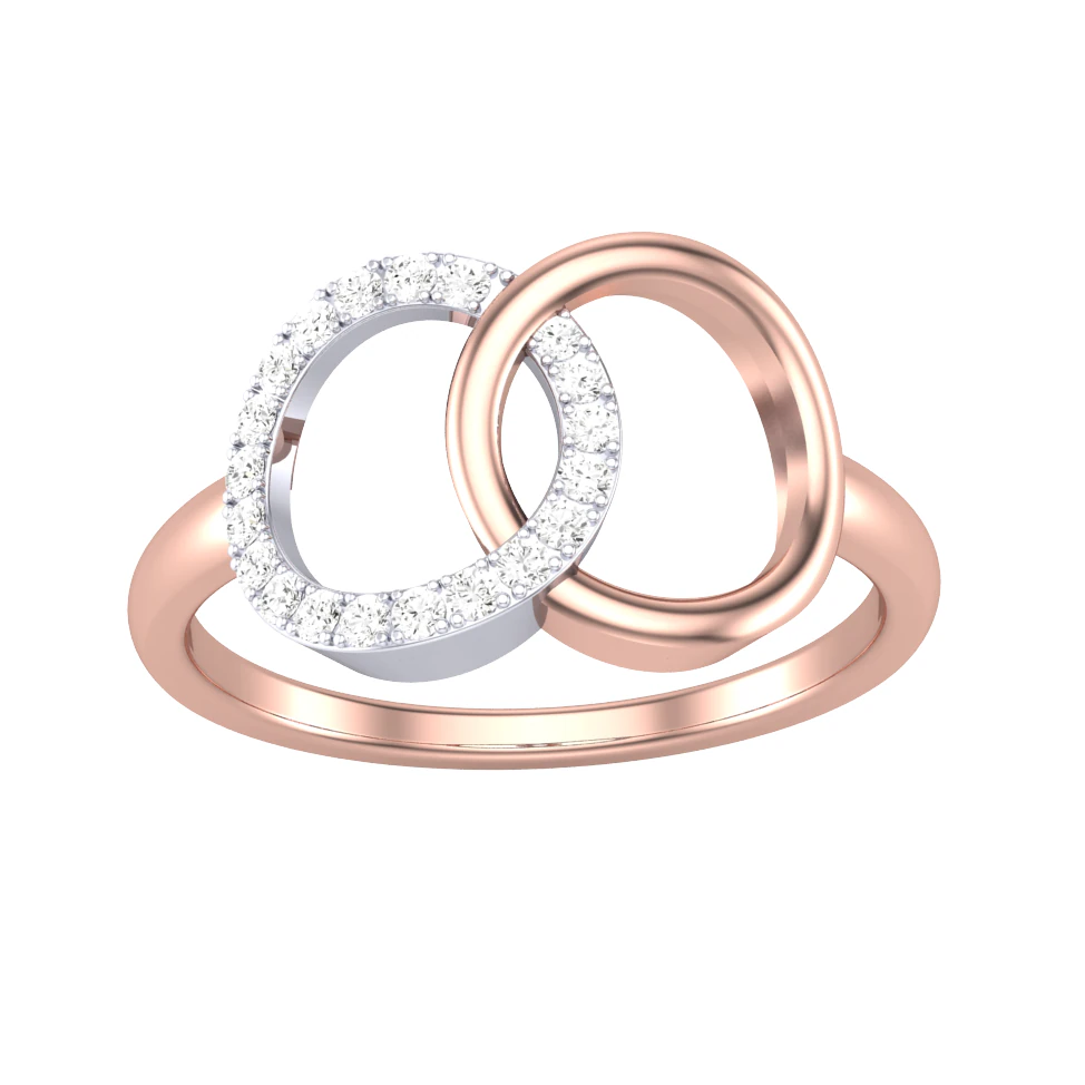 Printable 3D jewelry model of Lady diamond ring 3D Model .c4d .max .obj .3ds .fbx .stl .blend 