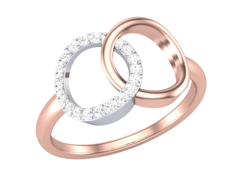 Printable 3D jewelry model of Lady diamond ring 3D Model