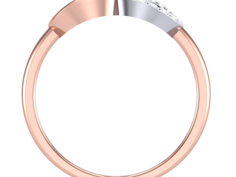 Printable 3D jewelry model of Lady diamond ring 3D मॉडल