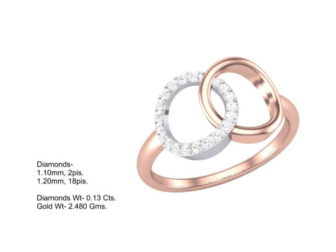 Printable 3D jewelry model of Lady diamond ring 3D Model