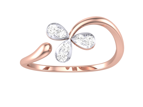Printable 3D jewelry model of Lady diamond ring 3D Model
