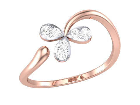 Printable 3D jewelry model of Lady diamond ring 3D Model