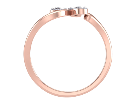 Printable 3D jewelry model of Lady diamond ring 3D मॉडल