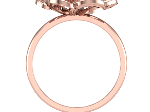 Printable 3D jewelry model of Lady diamond ring 3D मॉडल