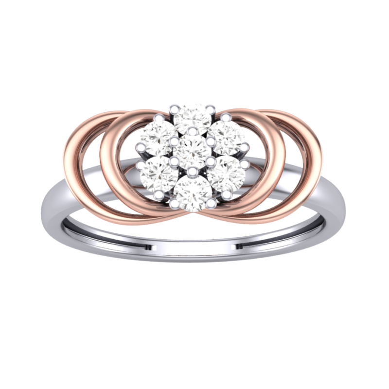 Printable 3D jewelry model of Lady diamond ring Model 3D .c4d .max .obj .3ds .fbx .stl .blend 