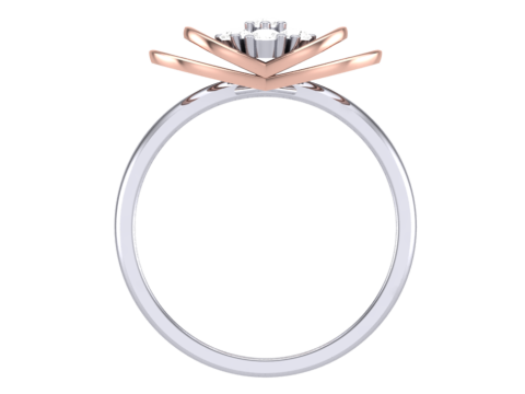 Printable 3D jewelry model of Lady diamond ring Model 3D