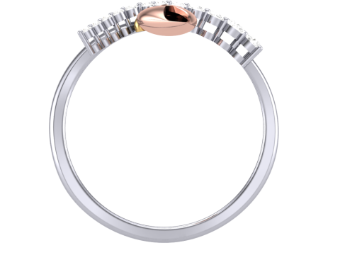 Printable 3D jewelry model of Lady diamond ring Model 3D