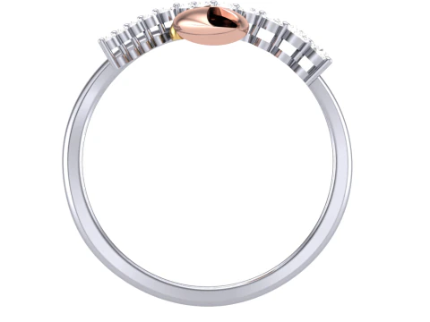 Printable 3D jewelry model of Lady diamond ring 3D Model