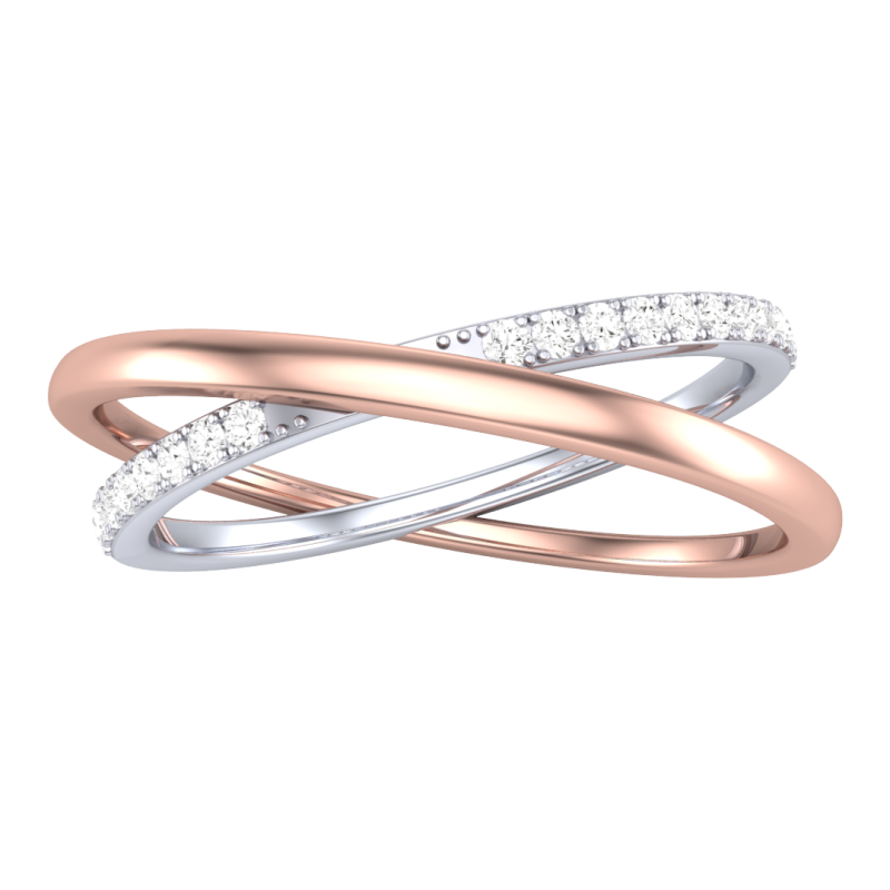 Printable 3D jewelry model of Lady diamond ring 3D Модель .c4d .max .obj .3ds .fbx .stl .blend