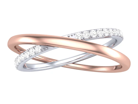 लेडी हीरे की अंगूठी का प्रिंट करने योग्य 3डी आभूषण मॉडल 3D मॉडल