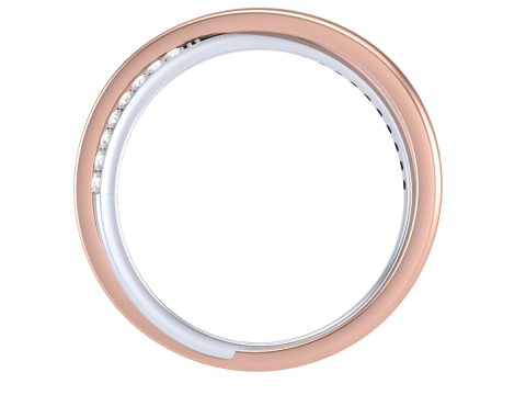 Printable 3D jewelry model of Lady diamond ring 3D Модель
