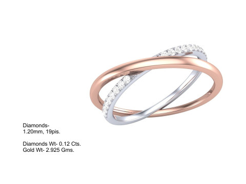 Printable 3D jewelry model of Lady diamond ring 3D Модель