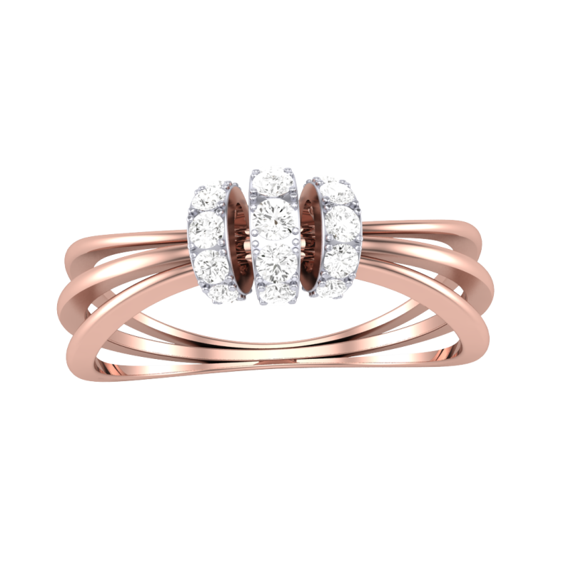 Printable 3D jewelry model of Lady diamond ring Model 3D .c4d .max .obj .3ds .fbx .stl .blend