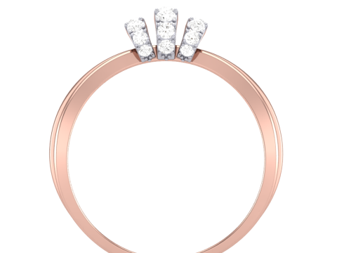 Printable 3D jewelry model of Lady diamond ring Model 3D