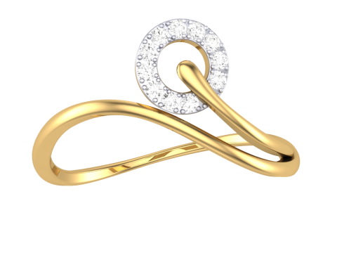 Printable 3D jewelry model of Lady diamond ring Model 3D