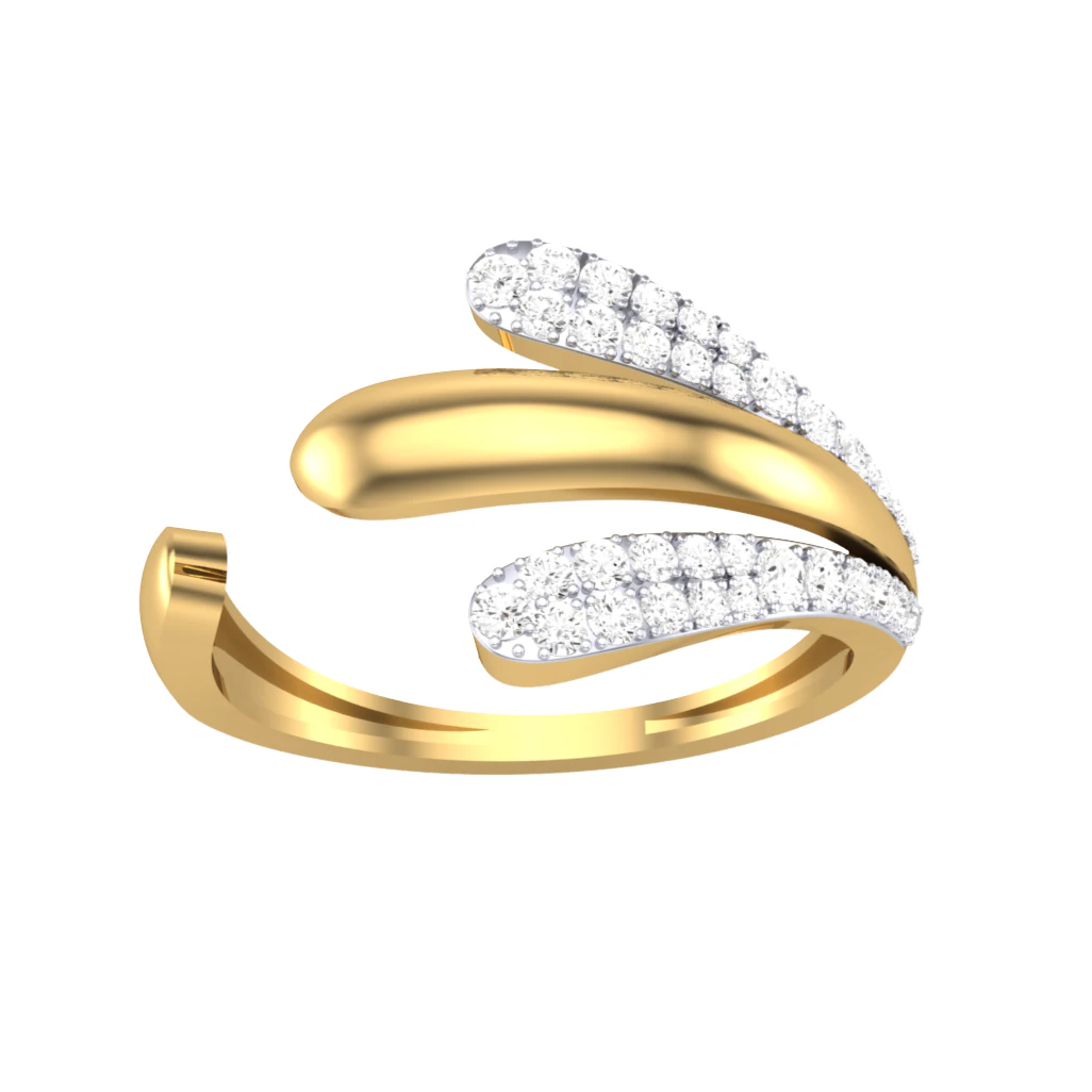 Printable 3D jewelry model of Lady diamond ring 3D Model .c4d .max .obj .3ds .fbx .stl .blend 