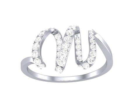 Printable 3D jewelry model of Lady diamond ring 3Dモデル