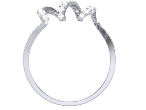Printable 3D jewelry model of Lady diamond ring Model 3D