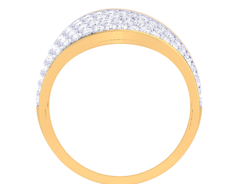 Printable 3D jewelry model of Lady diamond ring 3D 模型