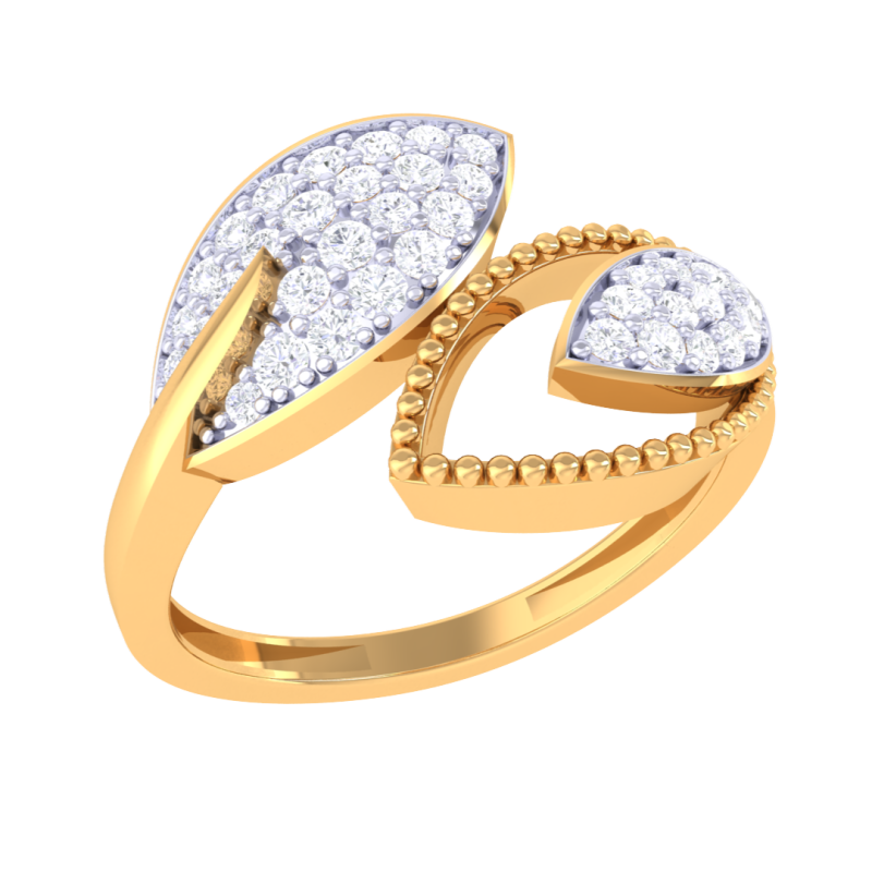 Printable 3D jewelry model of Lady diamond ring 3D Model .c4d .max .obj .3ds .fbx .stl .blend