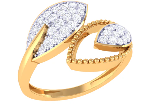 Printable 3D jewelry model of Lady diamond ring 3D Model