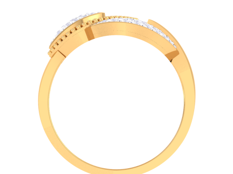 Printable 3D jewelry model of Lady diamond ring 3D Model