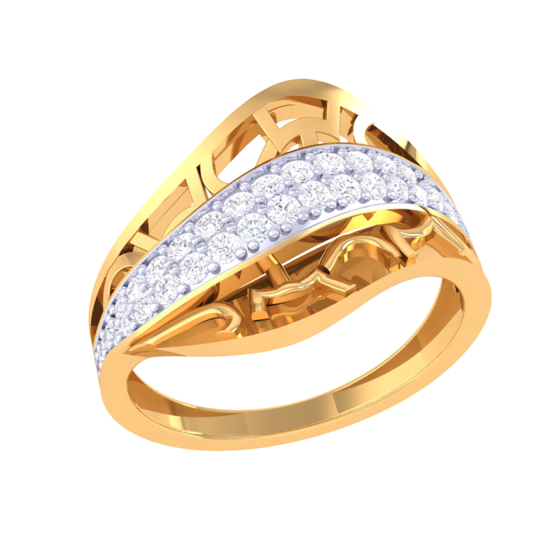 Printable 3D jewelry model of Lady diamond ring Model 3D .c4d .max .obj .3ds .fbx .stl .blend 