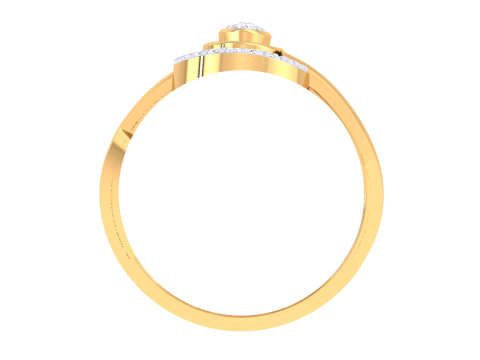 Printable 3D jewelry model of Lady diamond ring Modelo 3D