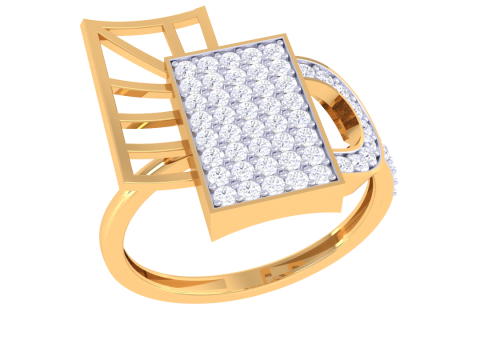 Printable 3D jewelry model of Lady diamond ring 3Dモデル