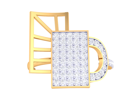 Printable 3D jewelry model of Lady diamond ring 3D Модель