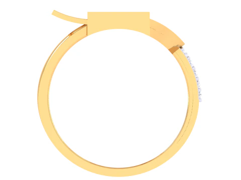 Printable 3D jewelry model of Lady diamond ring 3D Model