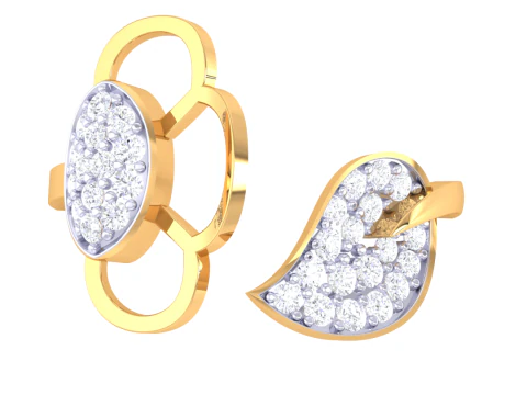 Printable 3D jewelry model of Lady diamond ring 3D Model