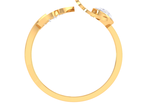 Printable 3D jewelry model of Lady diamond ring 3D 모델