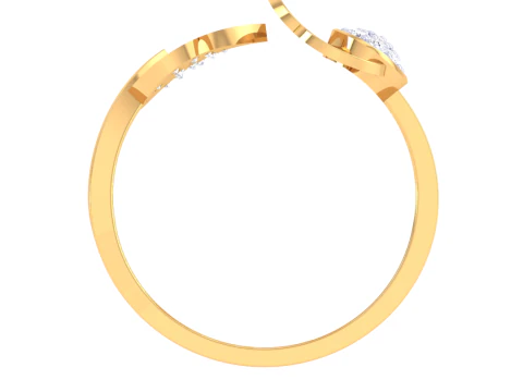 Printable 3D jewelry model of Lady diamond ring 3D Model