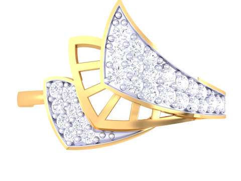 Printable 3D jewelry model of Lady diamond ring 3Dモデル