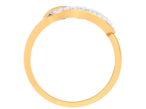 Printable 3D jewelry model of Lady diamond ring 3D Model