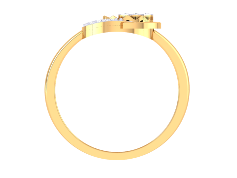 Printable 3D jewelry model of Lady diamond ring 3D Modell