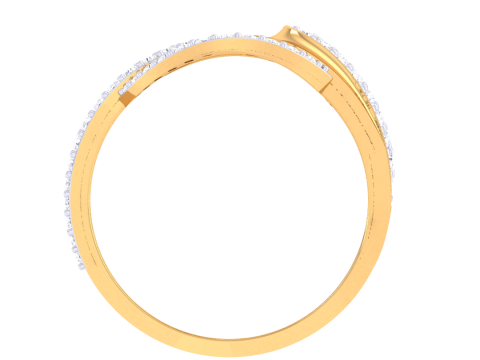 Printable 3D jewelry model of Lady diamond ring Modelo 3D