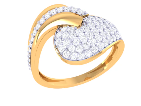 레이디 다이아몬드 반지의 인쇄 가능한 3D 주얼리 모델 3D 모델