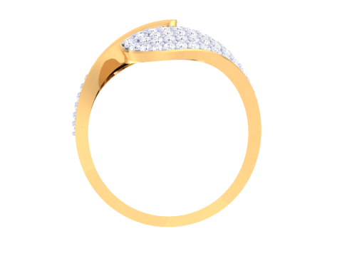 Printable 3D jewelry model of Lady diamond ring Model 3D