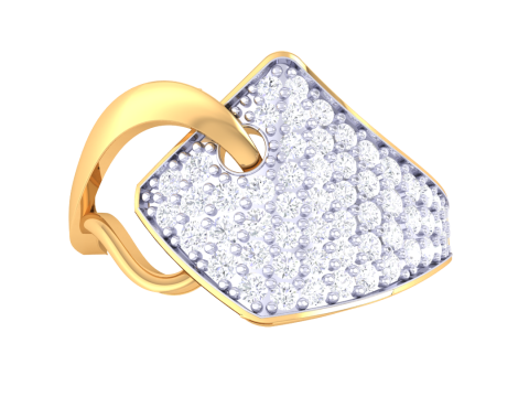 Printable 3D jewelry model of Lady diamond ring 3D Model