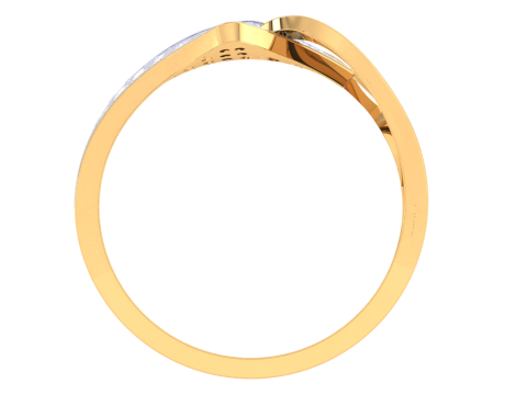 Printable 3D jewelry model of Lady diamond ring 3D Model