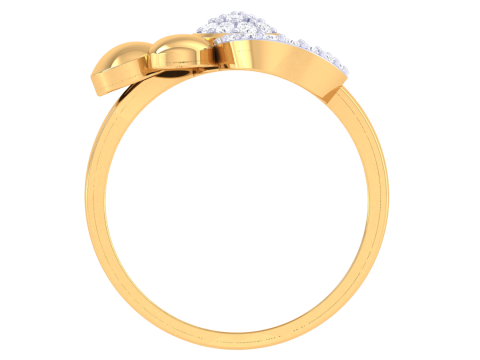 Printable 3D jewelry model of Lady diamond ring 3D Model
